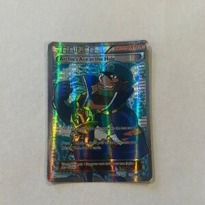 Pokemon Trading Card - Archie's Ace in the Hole - Blue and Gold